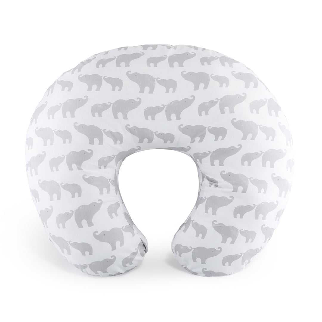 Gray Elephant Nursing Pillow & Cover