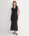 Lace Knit Maxi Sweater Dress