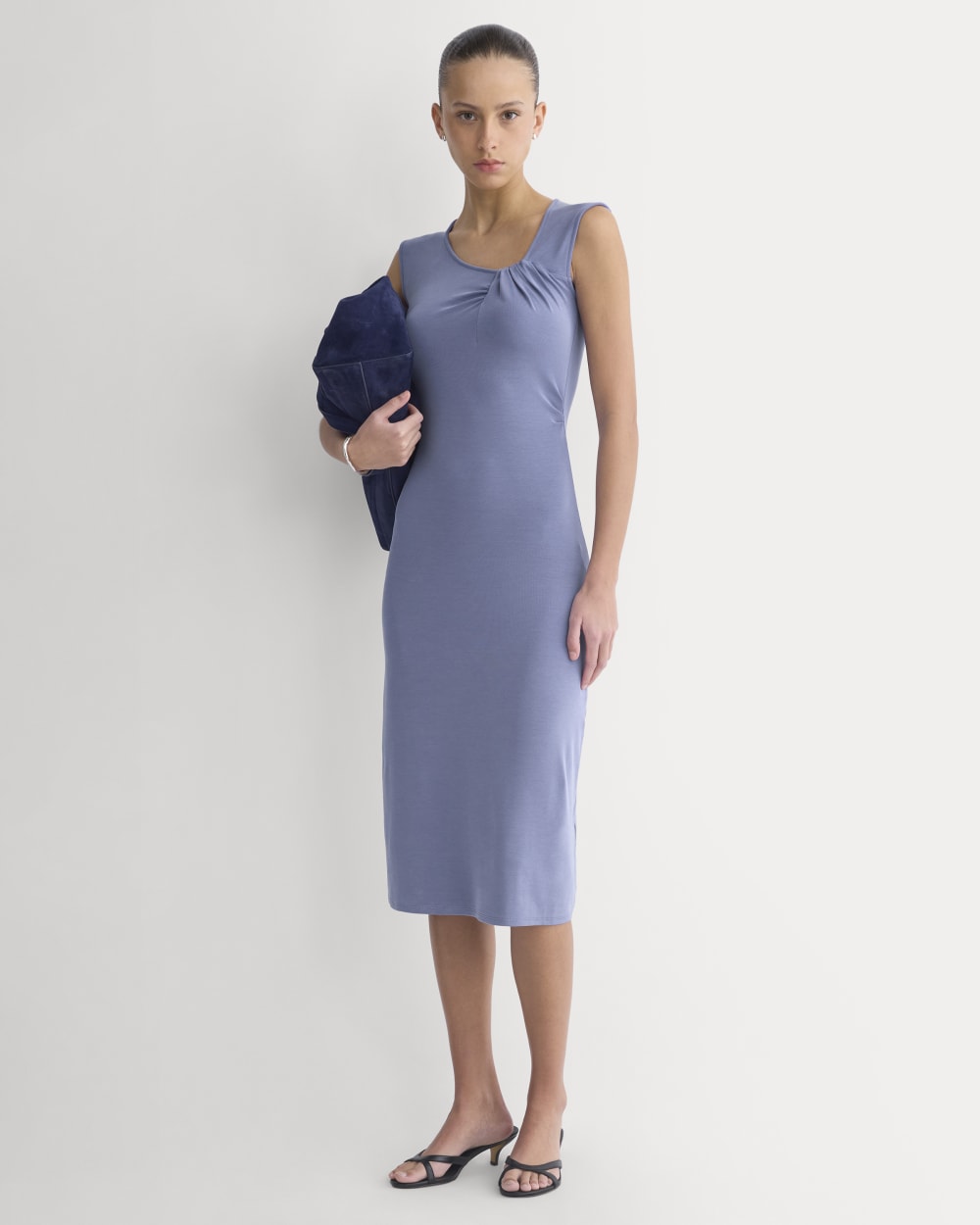 Knit Asymmetrical Midi Dress