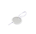15/16 Inch Round Metal Rim Paper Key Tag with String BULK PACK of 100