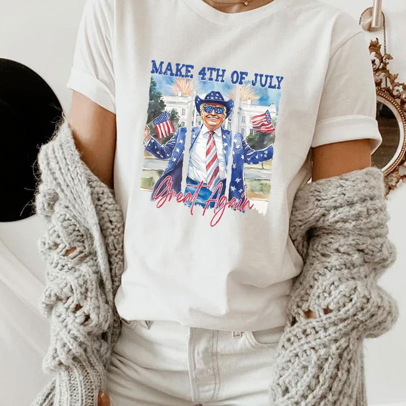 Make 4th Of July Great Again Shirt, Happy 4th of july Shirt, Retro American 4th Of July Shirt, 4th of July Trump Shirt ,Independence Day Design