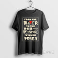 Officials From The River To The Sea Palestine Will Be Free Premium T Shirts Sweater Unisex T-shirt, Sweatshirt, Hoodie, Long Sleeve Tee