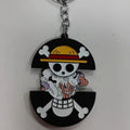 One Piece Jolly Roger x Luffy Gear 5 Retractable Enamel Keyring Keychain