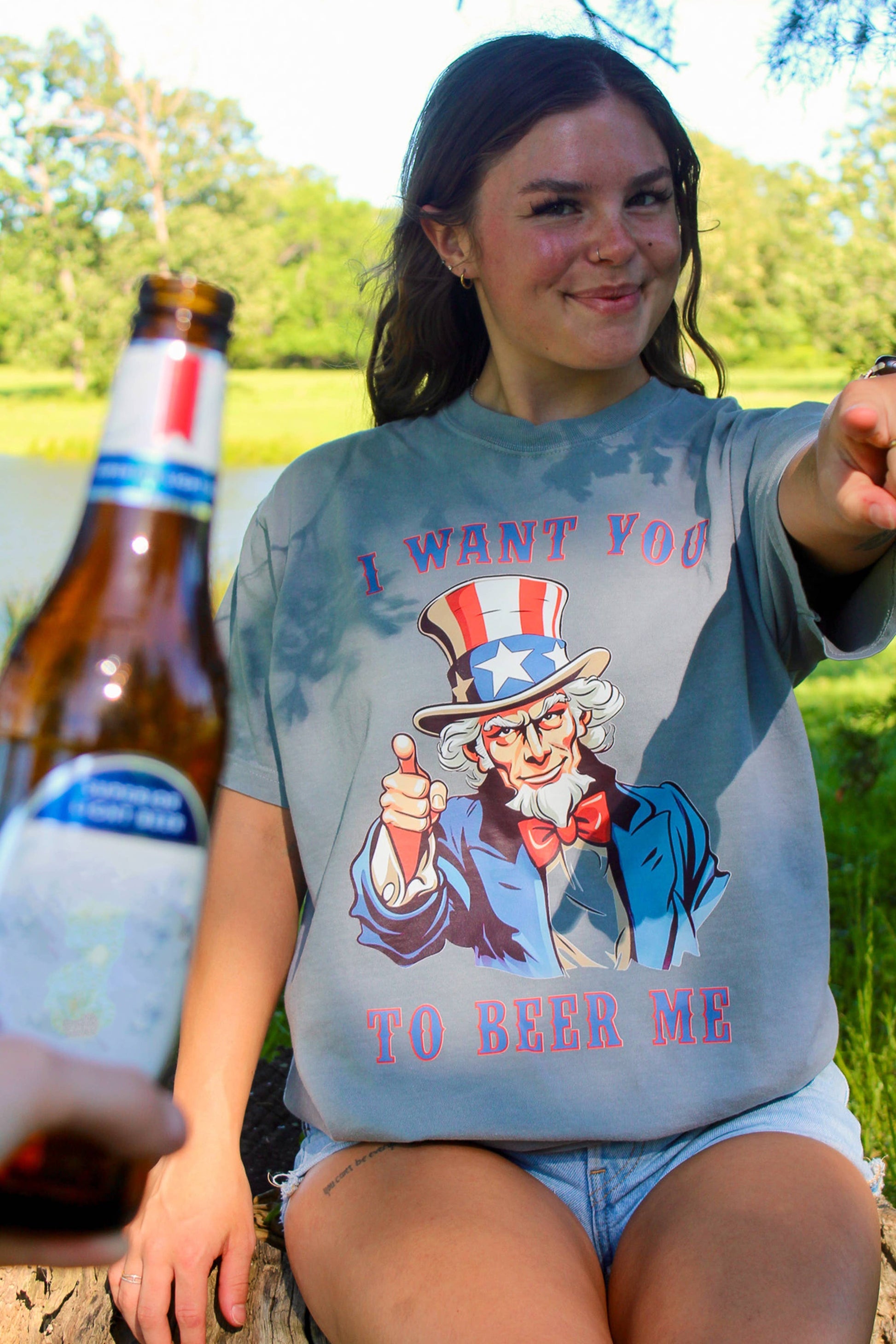 I Want You To Beer Me Graphic Tee