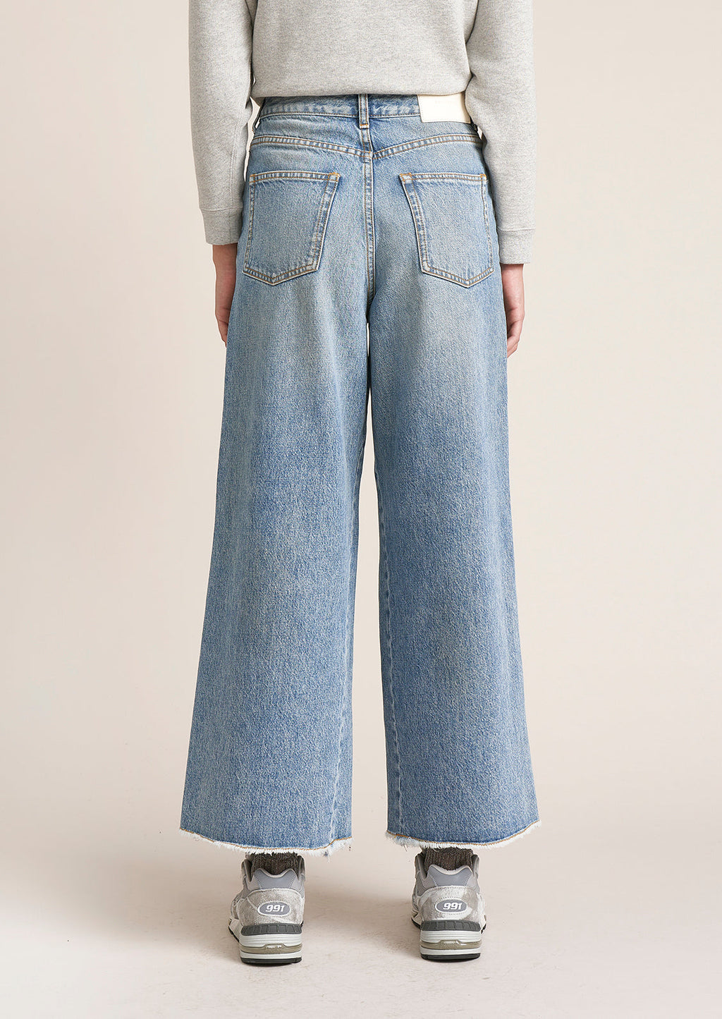 Pantera Distressed Wide Leg Jean