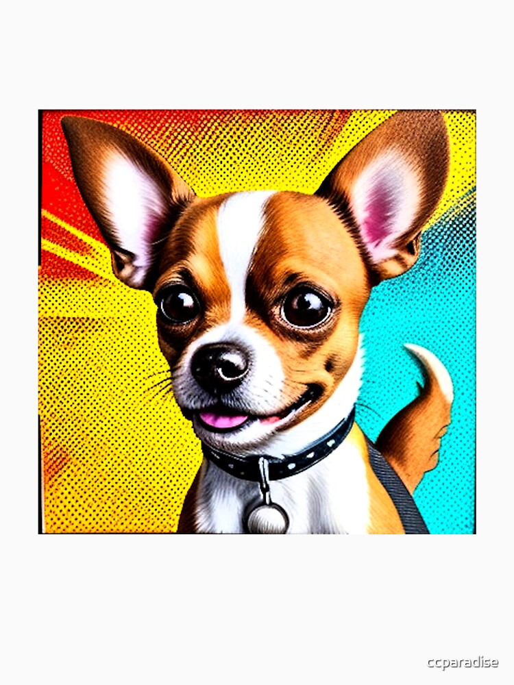 Cute Colorful Chihuahua Dog by Earth Nature Creations Unisex T-shirt, Sweatshirt, Hoodie, Long Sleeve Tee