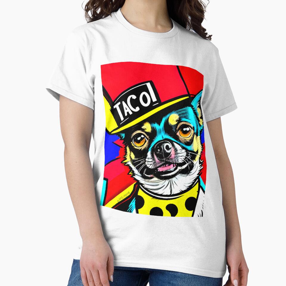 Taco the Cute Colorful Yo Quiero Taco Bell Chihuahua Taco Bell Dog by Earth Nature Creations